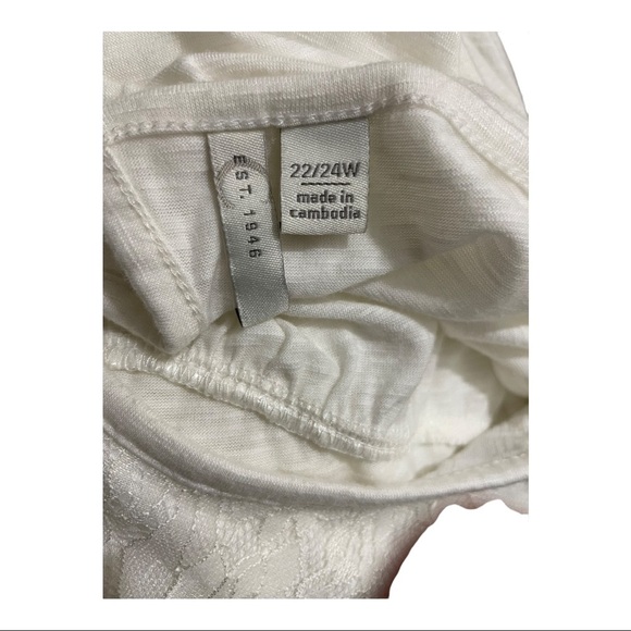 EST 1946 cold Shoulder lace blouse keyhole back. Cream plus size 22/24W. - Picture 10 of 10